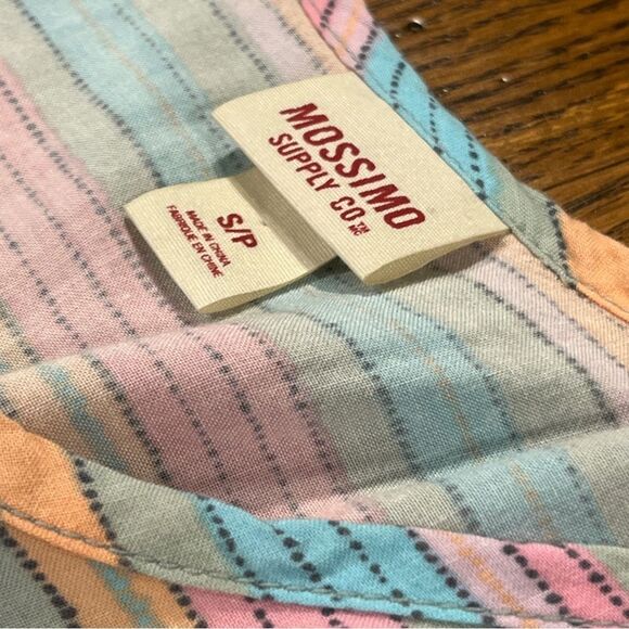 Mossimo Striped Multicolor short sleeve Casual Dress size small - Picture 7 of 11